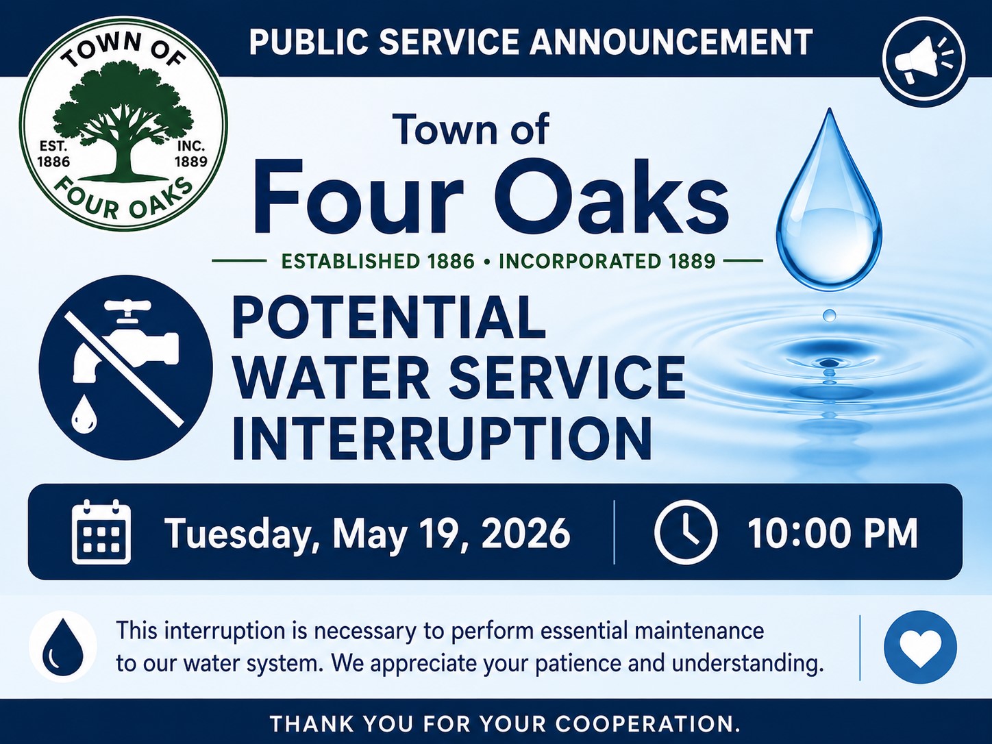 Water outage
